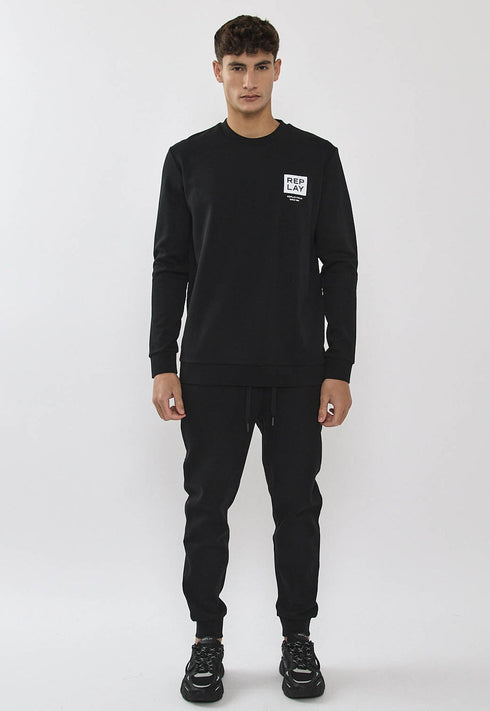 Replay tracksuit ריפלי חליפה 2 חלקים בצבע שחור